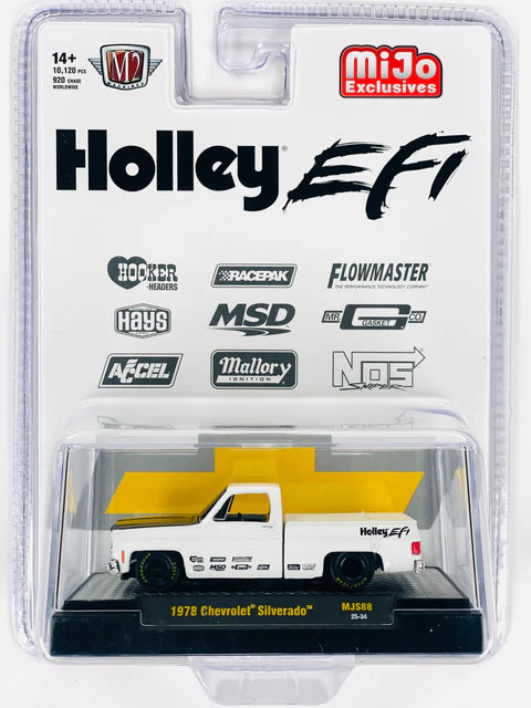 M2 Machines Hobby Exclusive 1978 Chevy Silverado Holley Custom White 1:64