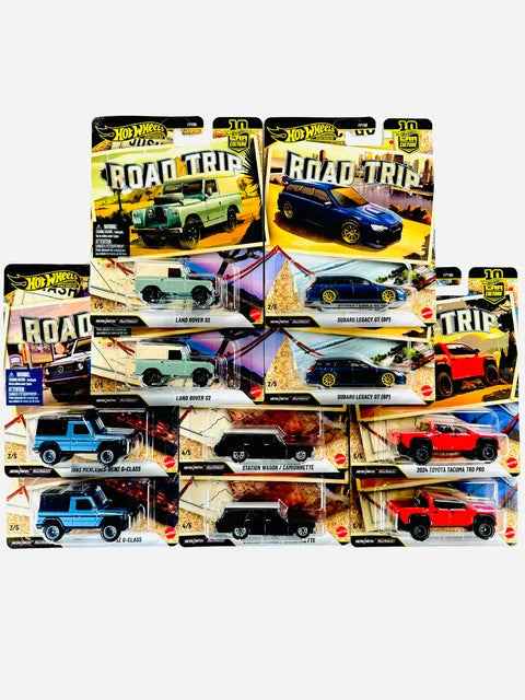 Hot Wheels 2026 Car Culture Road Trip Factory Sealed Case V 10-Car Set