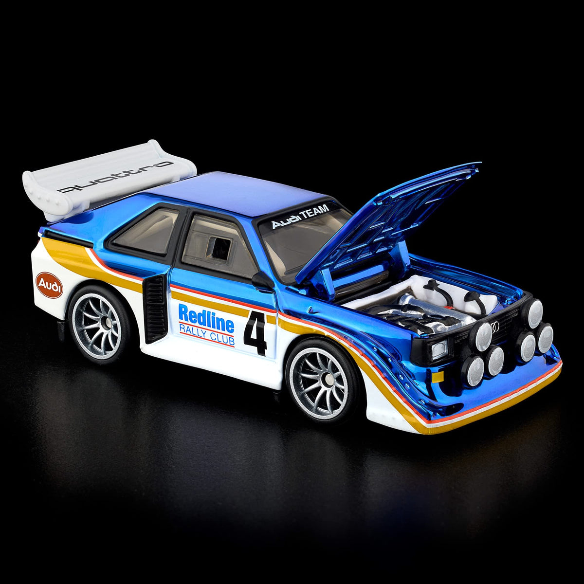 Hot Wheels RLC Exclusive 1985 Audi Sport quattro S1 Spectraflame Otto Blue 1:64 Die-Cast JJY70-9893
