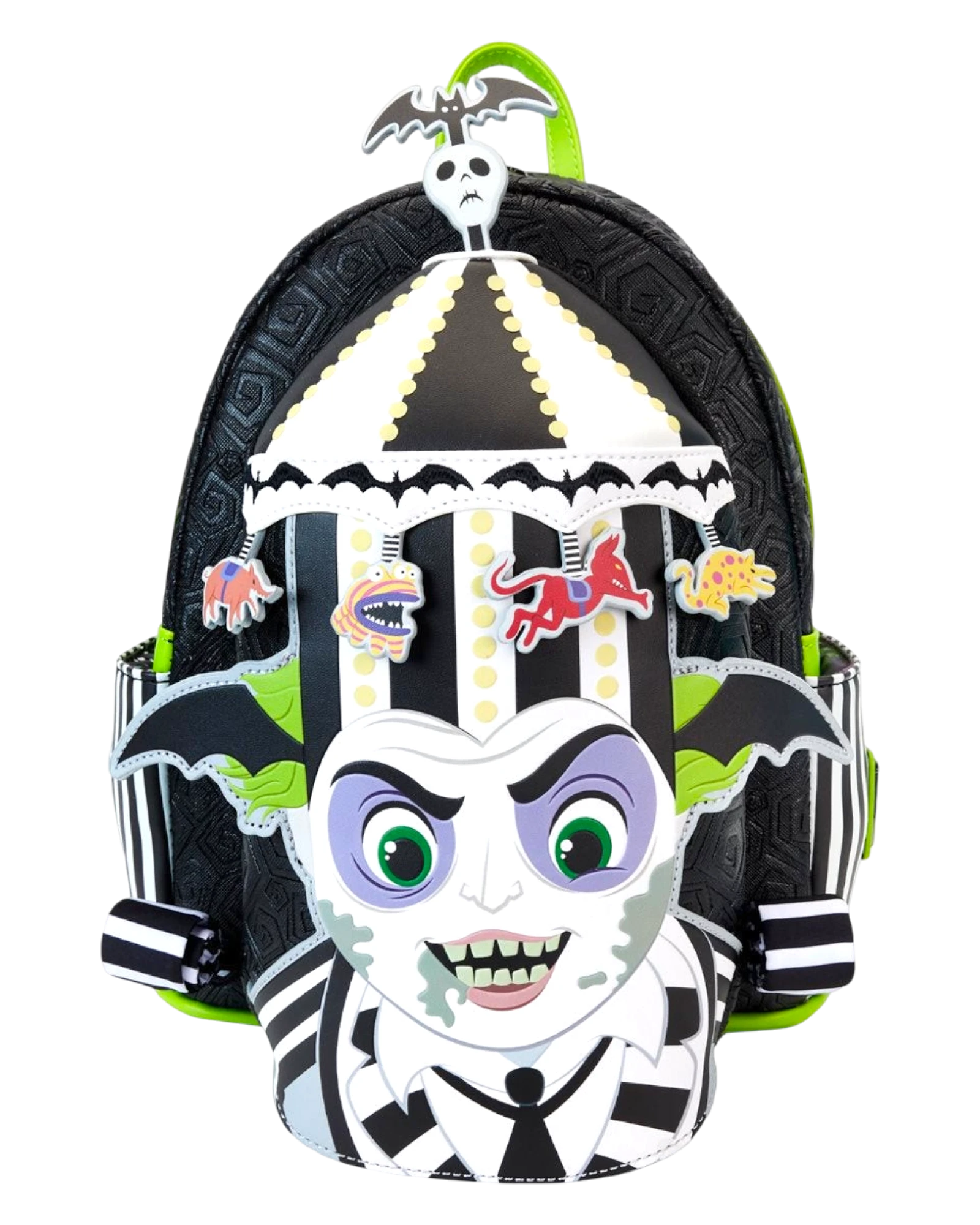 beetlejuice backpack mini Loungefly Warner Brothers 2 Backpack LF Lovers blue Western Loungefly Beetlejuice Chibi Carousel Beetlejuice