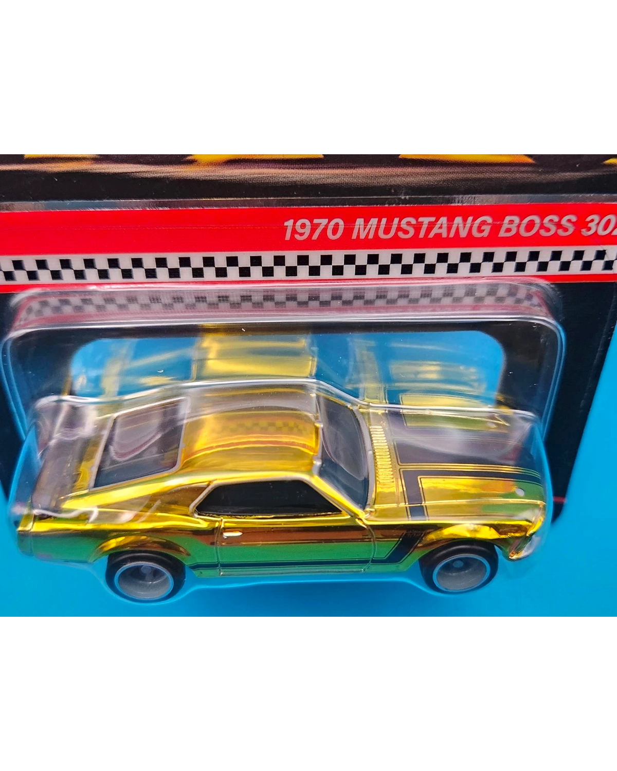 More Than Diecast 2023 Hot Wheels RLC 1970 Mustang Boss 302 in SpectraFlame yellow with premium detailing