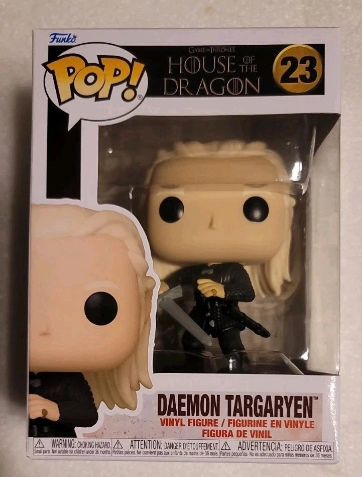 More Than Diecast Funko Pop! Daemon Targaryen #23 vinyl figure from House of the Dragon in original display box.