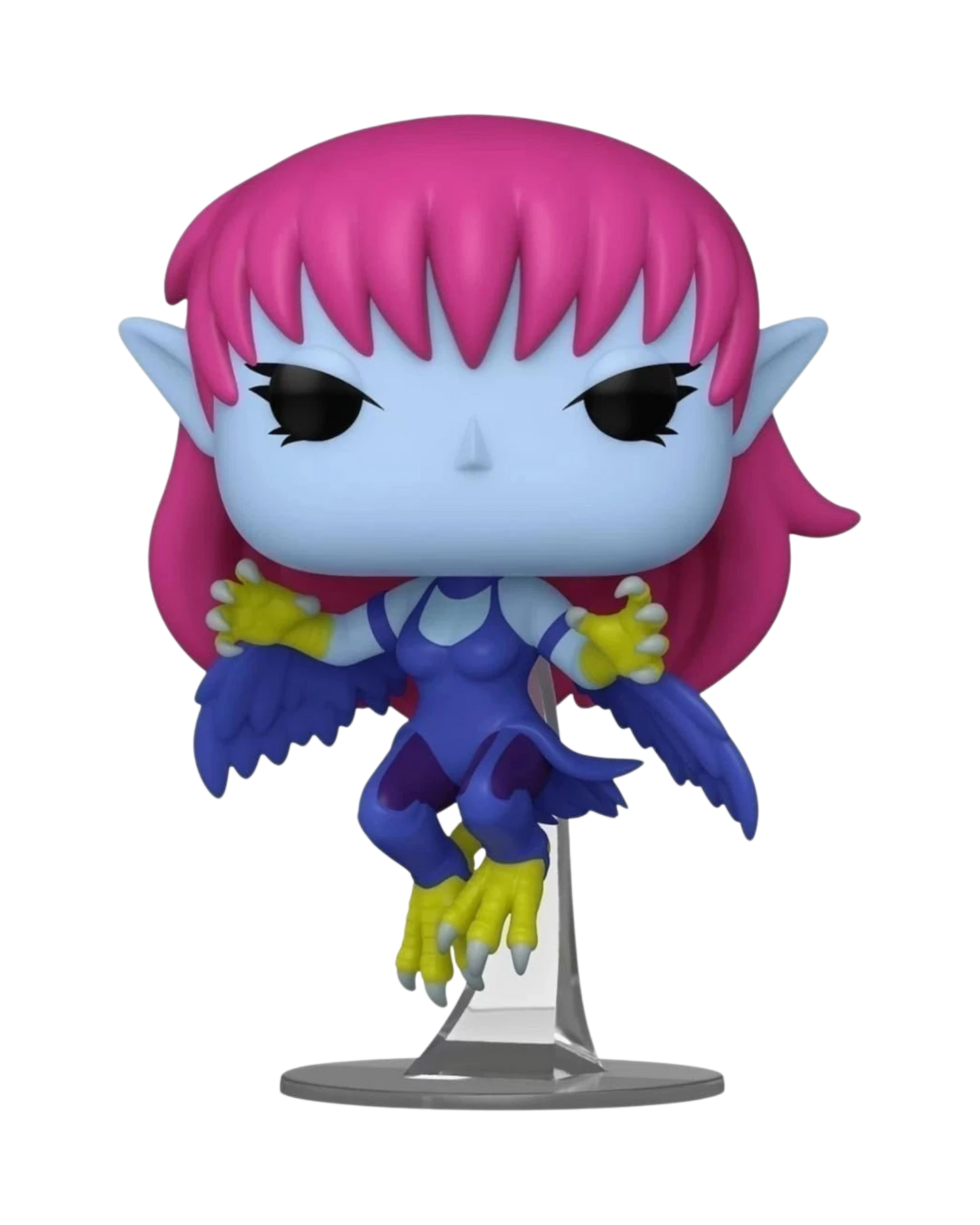 More Than Diecast Funko Pop! Yu-Gi-Oh! Harpie Lady vinyl figure with blue body, yellow talons, and pink hair.