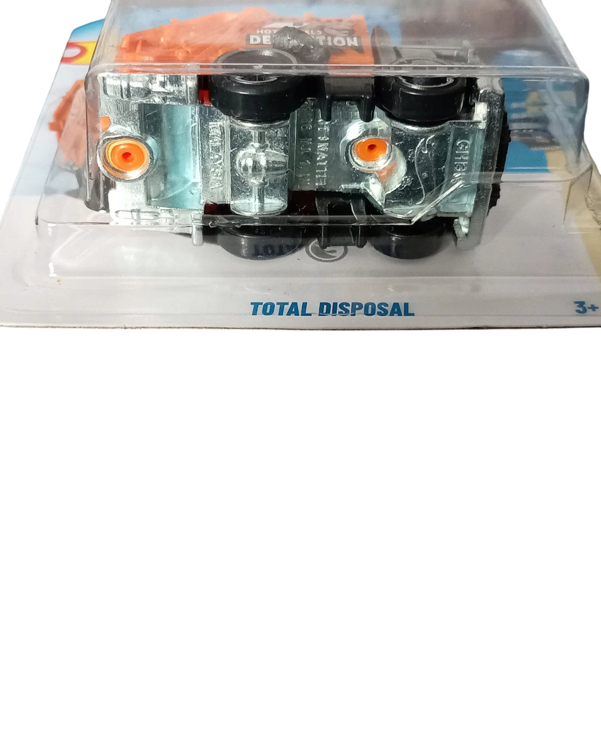 More Than Diecast Hot Wheels Total Disposal Treasure Hunt short card diecast truck in protective plastic case