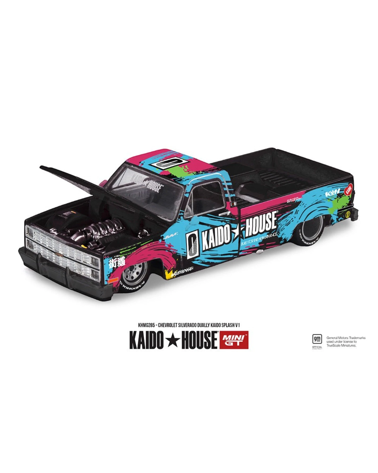 Kaido House x Mini GT Chevrolet Silverado Dually Kaido Splash V1 1