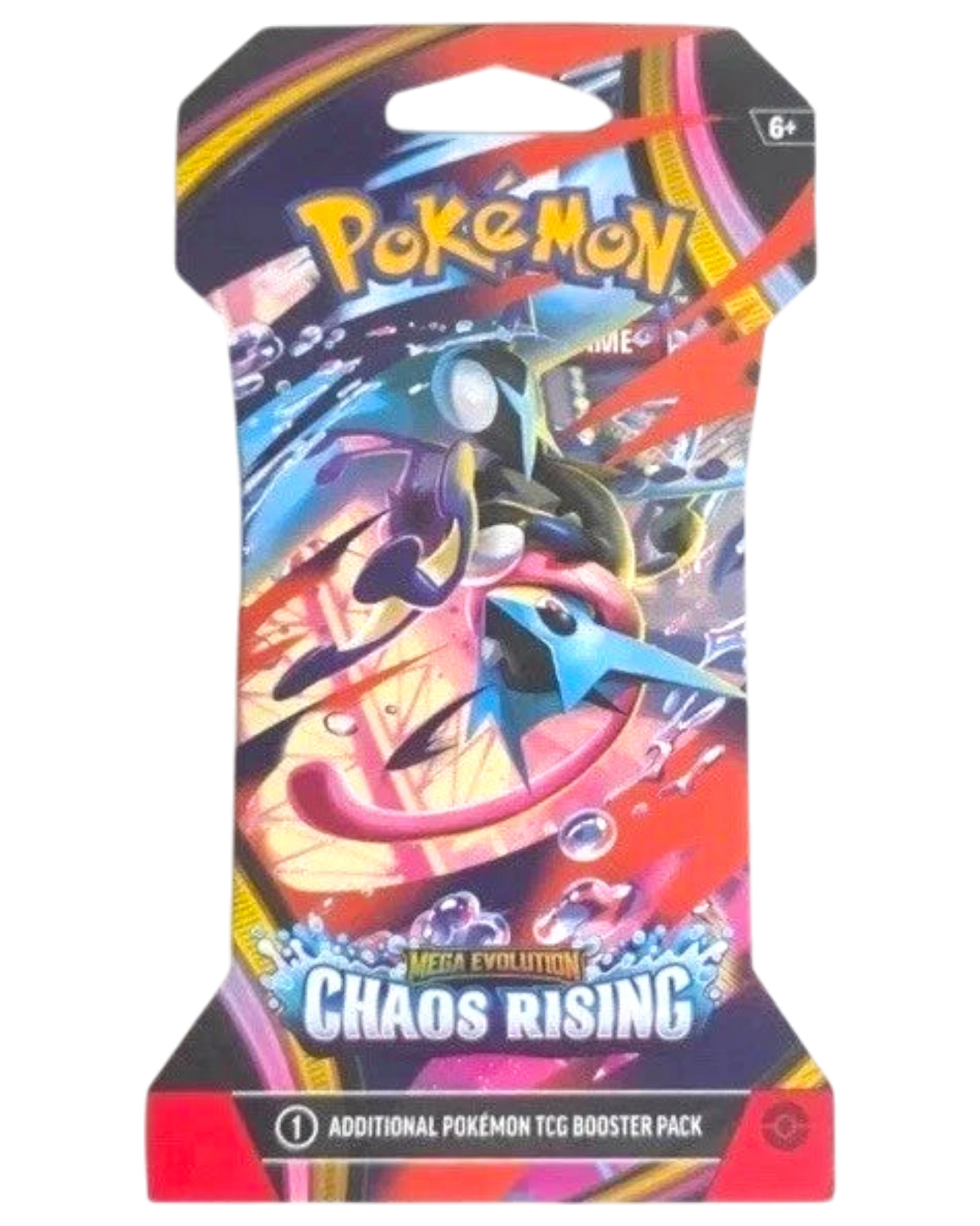 More Than Diecast Pokémon TCG Pitch Black single sleeve booster pack featuring Mega Evolution Chaos Rising artwork