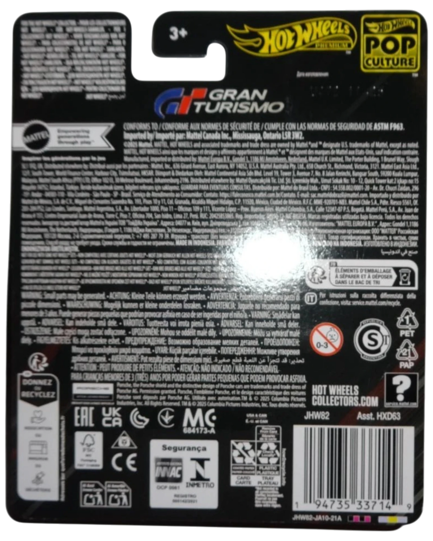 More Than Diecast Hot Wheels Premium Pop Culture Gran Turismo 2022 Porsche 911 GT3 RS MOC packaging.