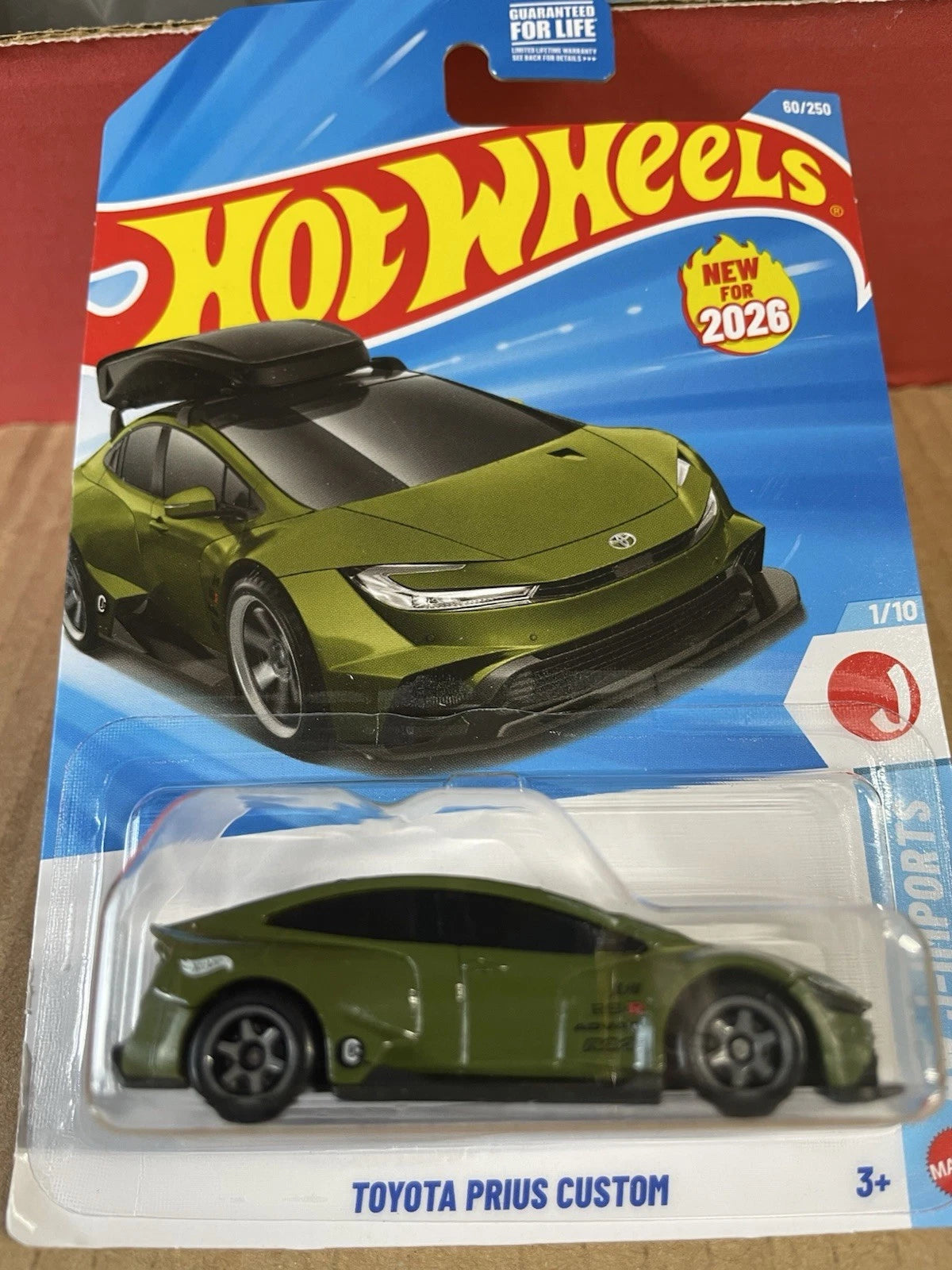 Hot Wheels 2026 Toyota Prius Custom Green No Rack 1:64 Die-Cast HW J-Imports #1/10