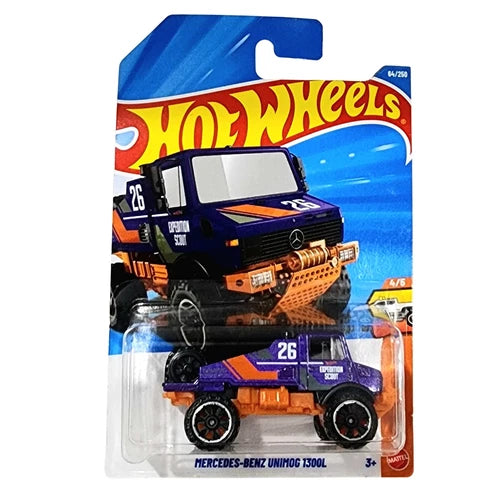 Hot Wheels Mercedes-Benz Unimog 1300L 1:64 Die-Cast Truckin Along 64/250