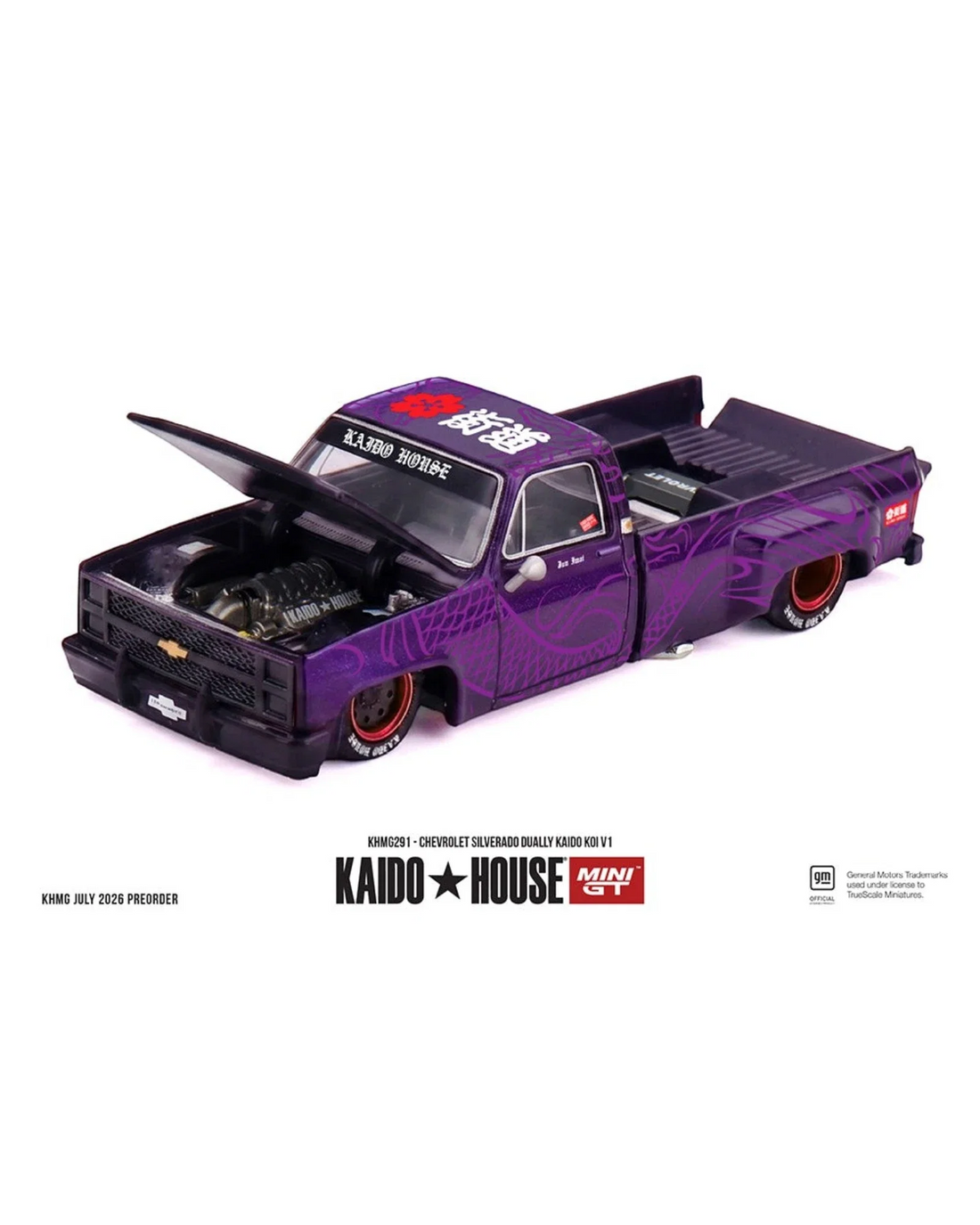 Kaido House x Mini GT Chevrolet Silverado Dually KAIDO Koi V1 1:64 Die-Cast