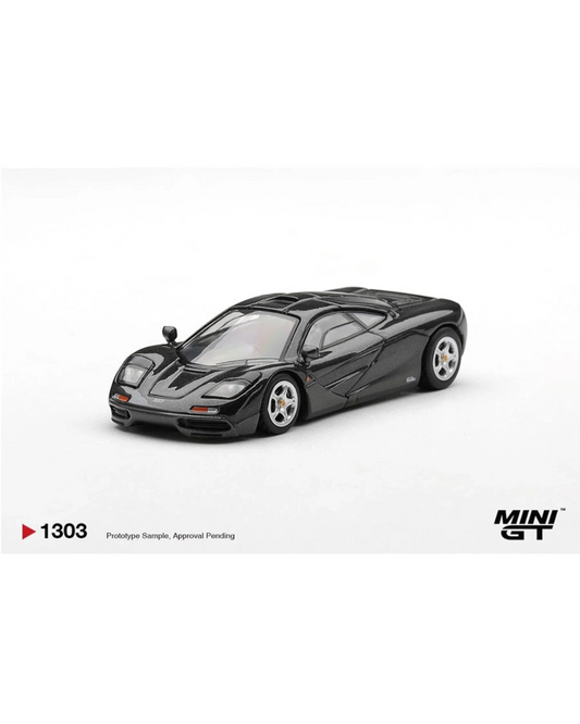 Preorder Mini GT 1:64 McLaren F1 Blue Black Metallic Limited Edition at More Than Diecast