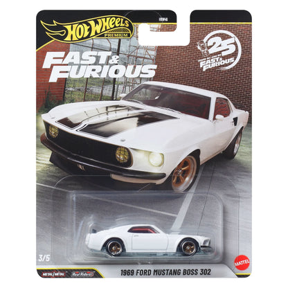 Hot Wheels Fast & Furious 25th Anniversary 1969 Ford Mustang Boss 302 1:64 Die-Cast