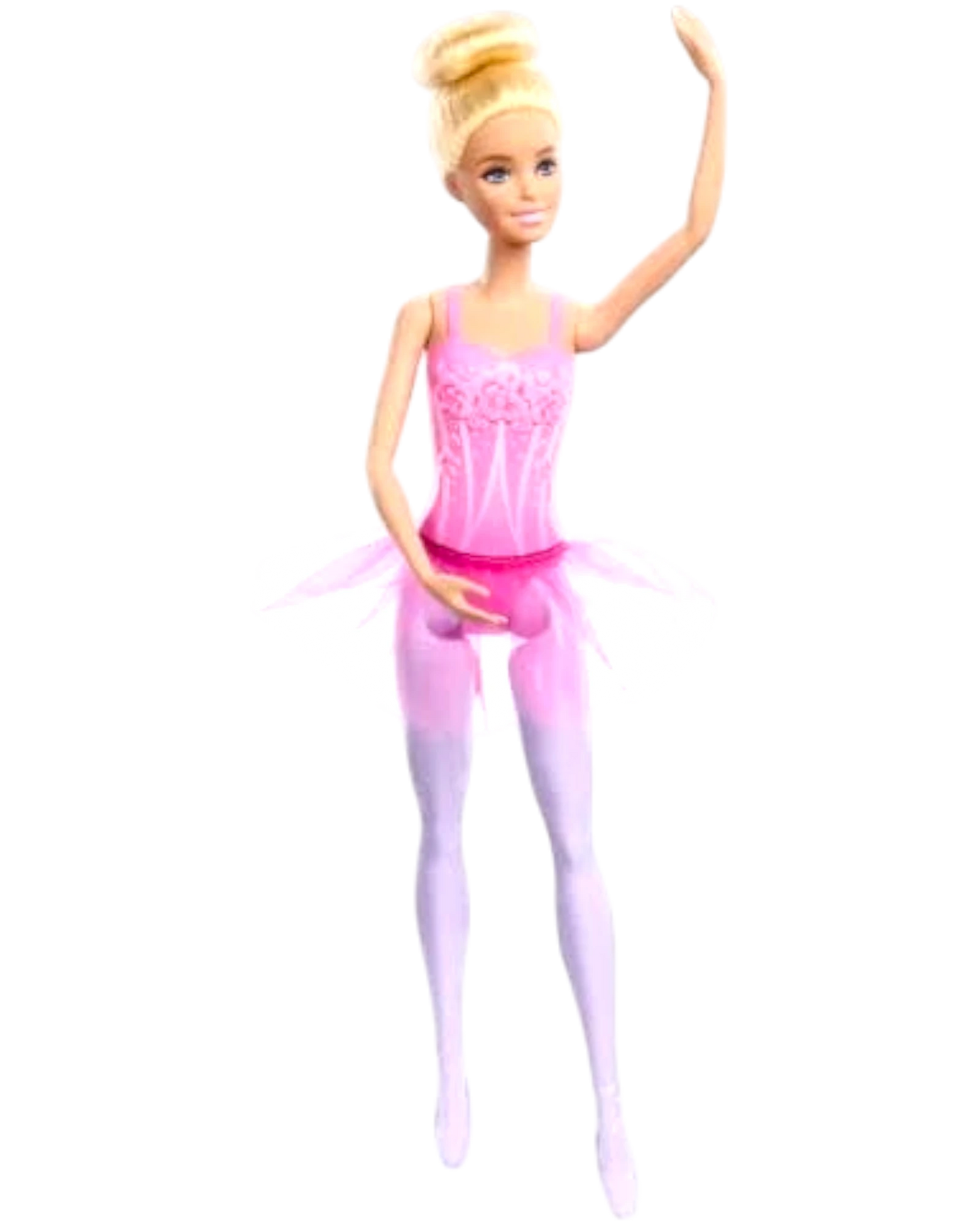Barbie Ballerina Doll Blonde With Purple Expandable Tutu Poseable Arms New
