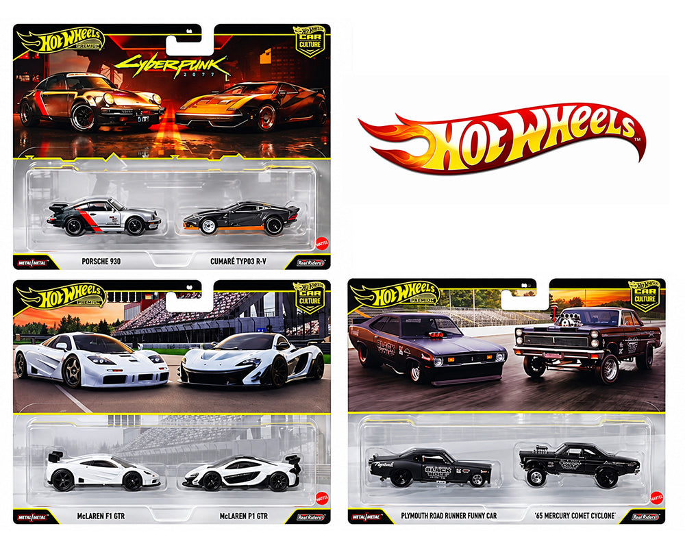 (Preorder) Hot Wheels 1:64 Car Culture 2 Pack Assortment Y ETA NOV 2026