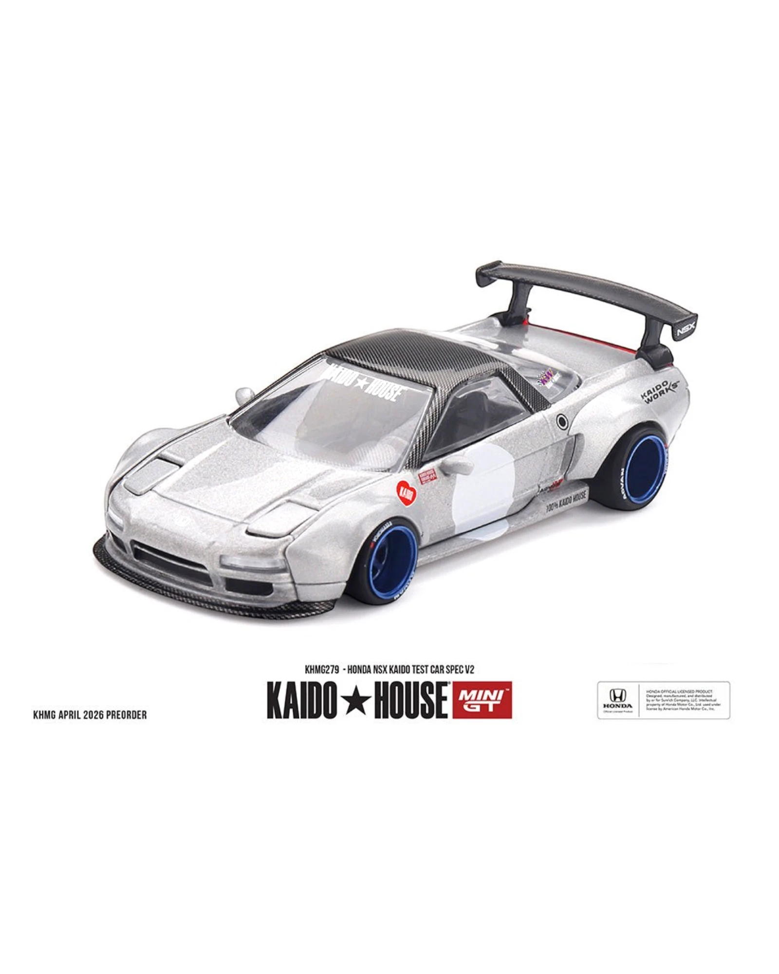 Kaido House Mini GT Honda NSX Spec V2 Silver | More Than Diecast