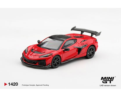 (Preorder) Mini GT 1:64 Chevrolet Corvette ZR1 – Torch Red – Limited Edition 1420 ETA May 2027