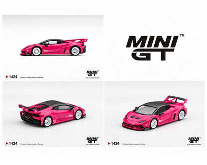 (Preorder) Mini GT 1:64 LB★WORKS Lamborghini Huracán GT Ruby Purple – Limited Edition 1424 ETA April 2027
