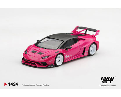 (Preorder) Mini GT 1:64 LB★WORKS Lamborghini Huracán GT Ruby Purple – Limited Edition 1424 ETA April 2027