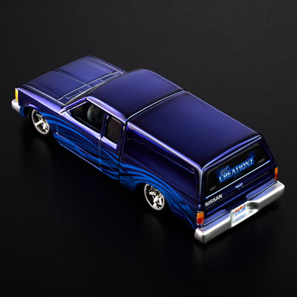 Hot Wheels RLC Exclusive 1986 Nissan 720 King Cab Spectraflame Steel Blue 1:64 Die-Cast JJY64-9893
