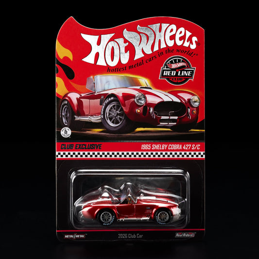 Hot Wheels RLC Exclusive 1965 Shelby Cobra 427 S/C 2026 Membership Car 1:64 Die-Cast JJY67-9893