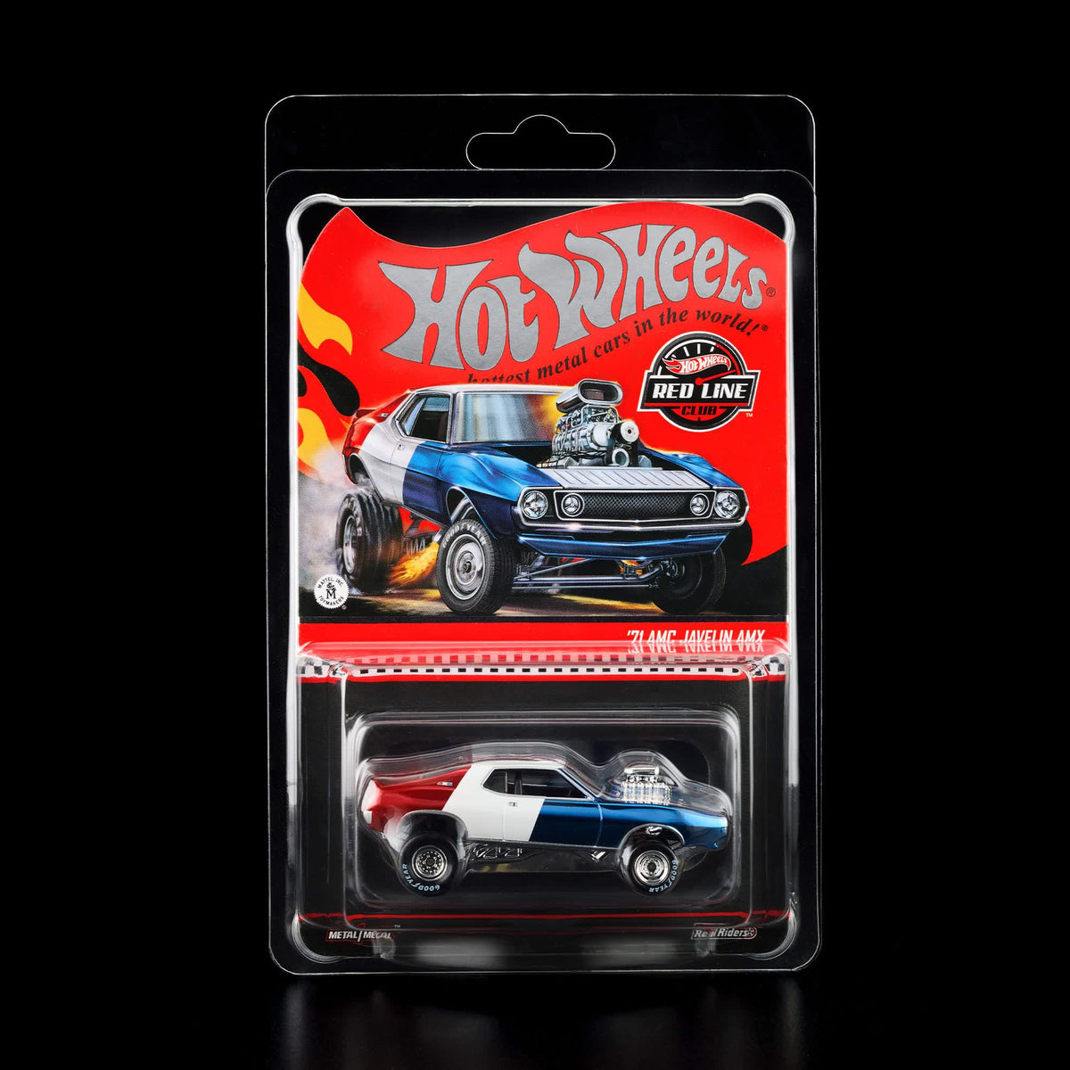 Hot Wheels RLC Exclusive '71 AMC Javelin AMX Red White Blue Spectraflame 1:64 Die-Cast