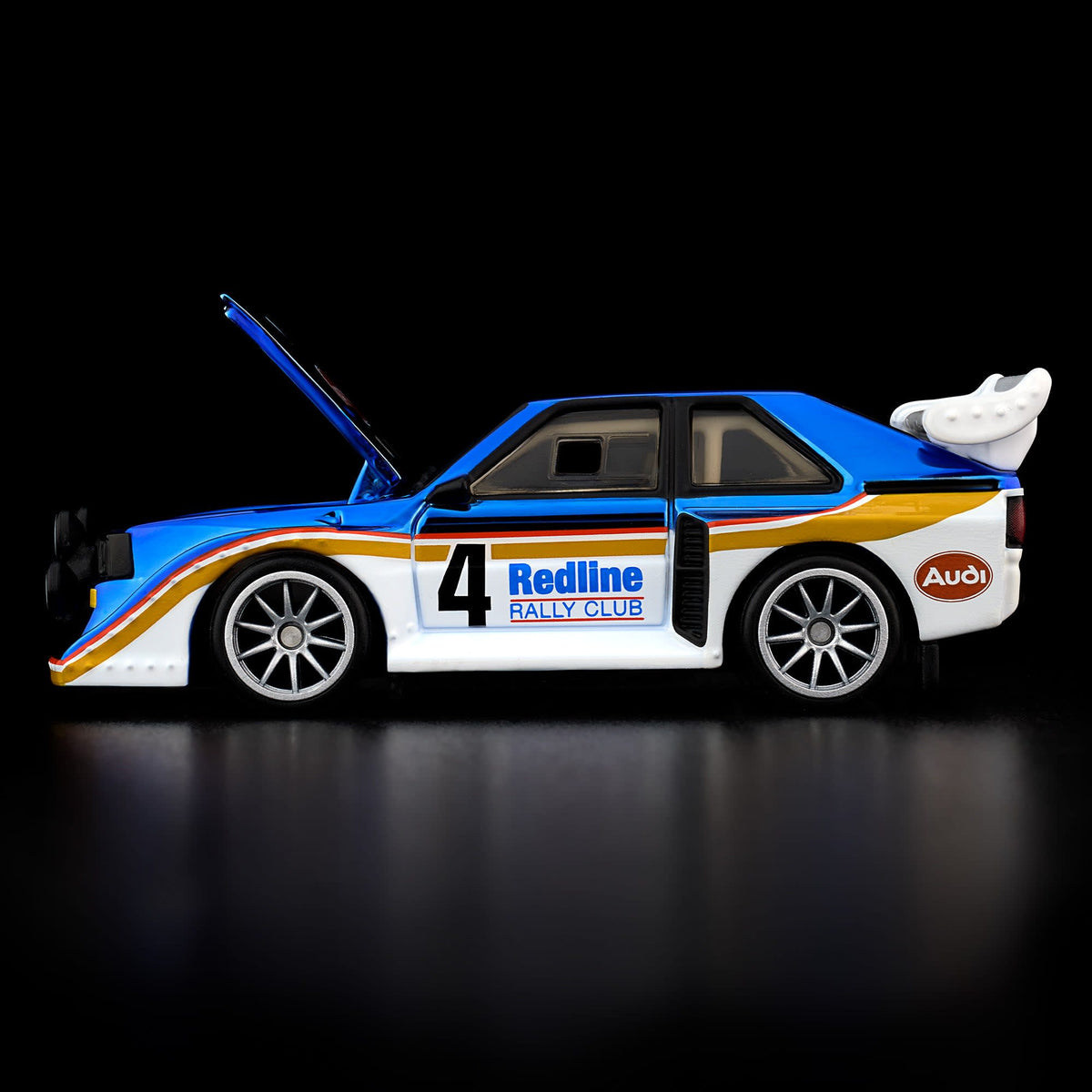 Hot Wheels RLC Exclusive 1985 Audi Sport quattro S1 Spectraflame Otto Blue 1:64 Die-Cast JJY70-9893