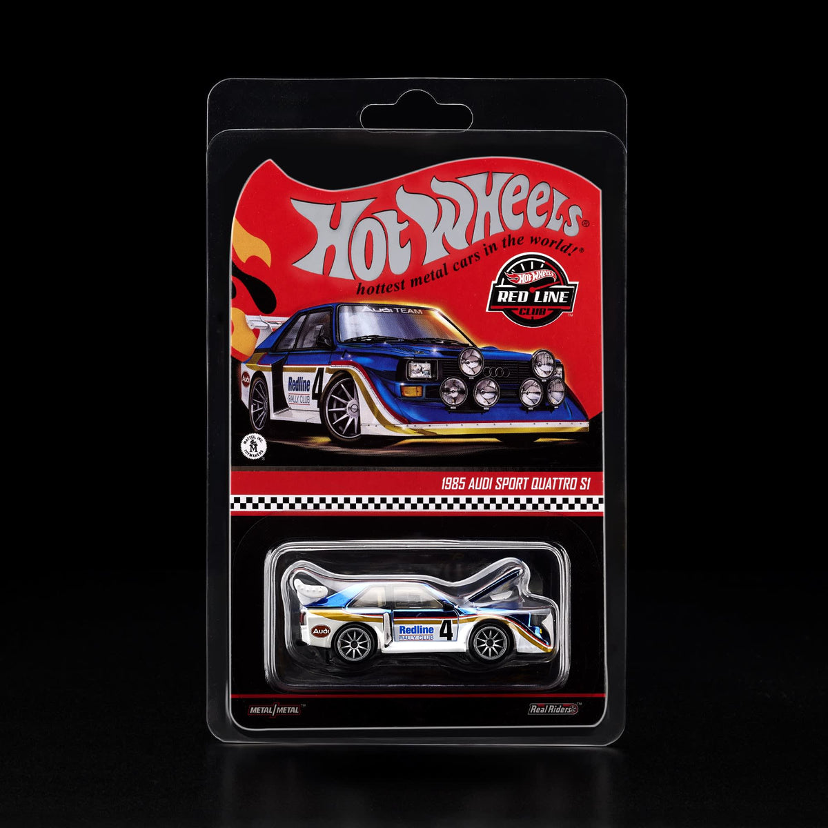 Hot Wheels RLC Exclusive 1985 Audi Sport quattro S1 Spectraflame Otto Blue 1:64 Die-Cast JJY70-9893