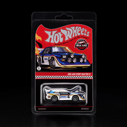 Hot Wheels RLC Exclusive 1985 Audi Sport quattro S1 Spectraflame Otto Blue 1:64 Die-Cast JJY70-9893