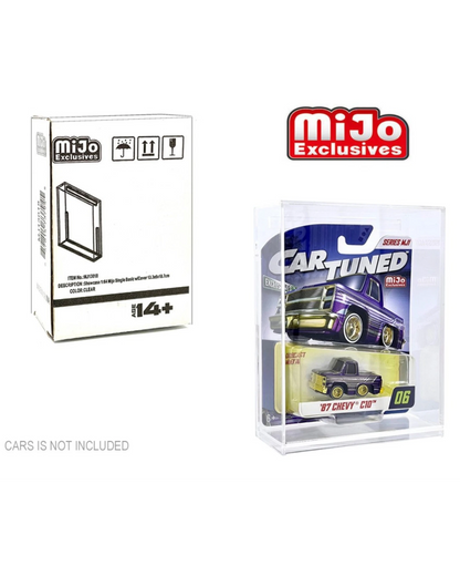 More Than Diecast MiJo Exclusives clear acrylic display case for 1:64 scale die-cast cars, 5.25"x2.5"x7.5"