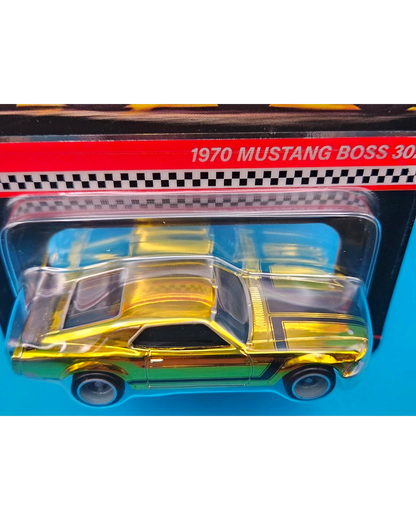 More Than Diecast 2023 Hot Wheels RLC 1970 Mustang Boss 302 in SpectraFlame yellow with premium detailing