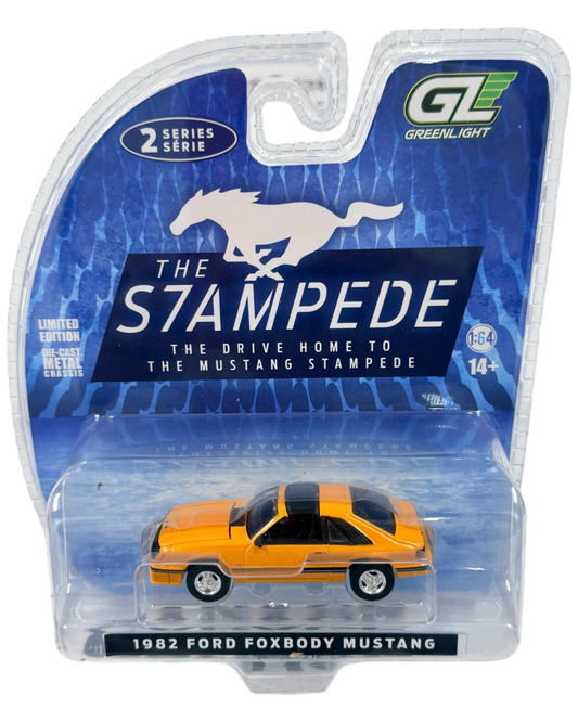 More Than Diecast 1:64 scale 1982 Ford Fox Mustang in medium vanilla finish from The Mustang Stampede Series 2