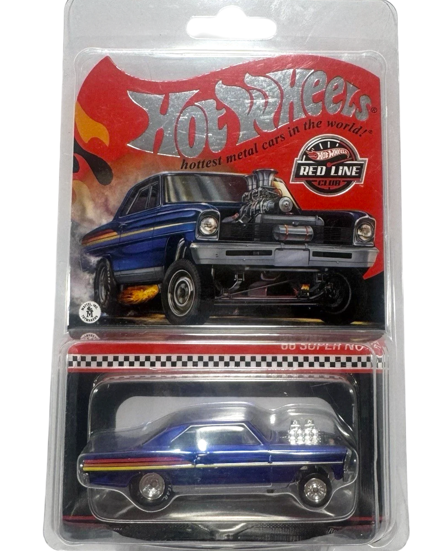 More Than Diecast 2023 Hot Wheels RLC Exclusive 66 Super Nova in blue spectraflame paint with Real Riders wheels