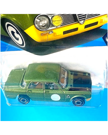 More Than Diecast Hot Wheels Alfa Romeo Giulia TI Super in metalflake olive 1:64 scale die-cast car in blister pack
