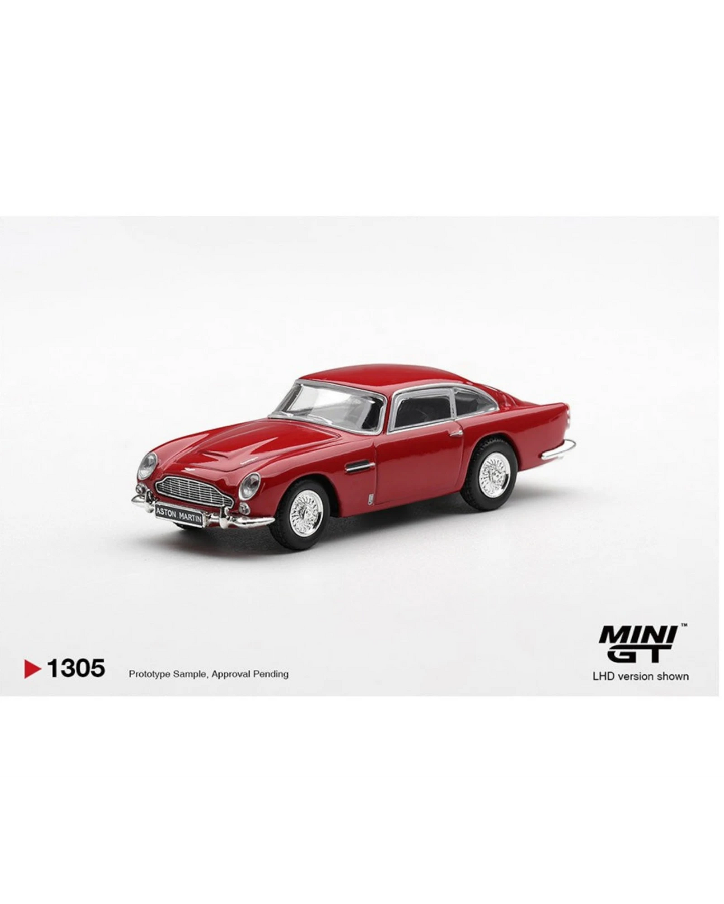 More Than Diecast Mini GT 1:64 scale Fiesta Red Aston Martin DB5 model car. Limited edition.