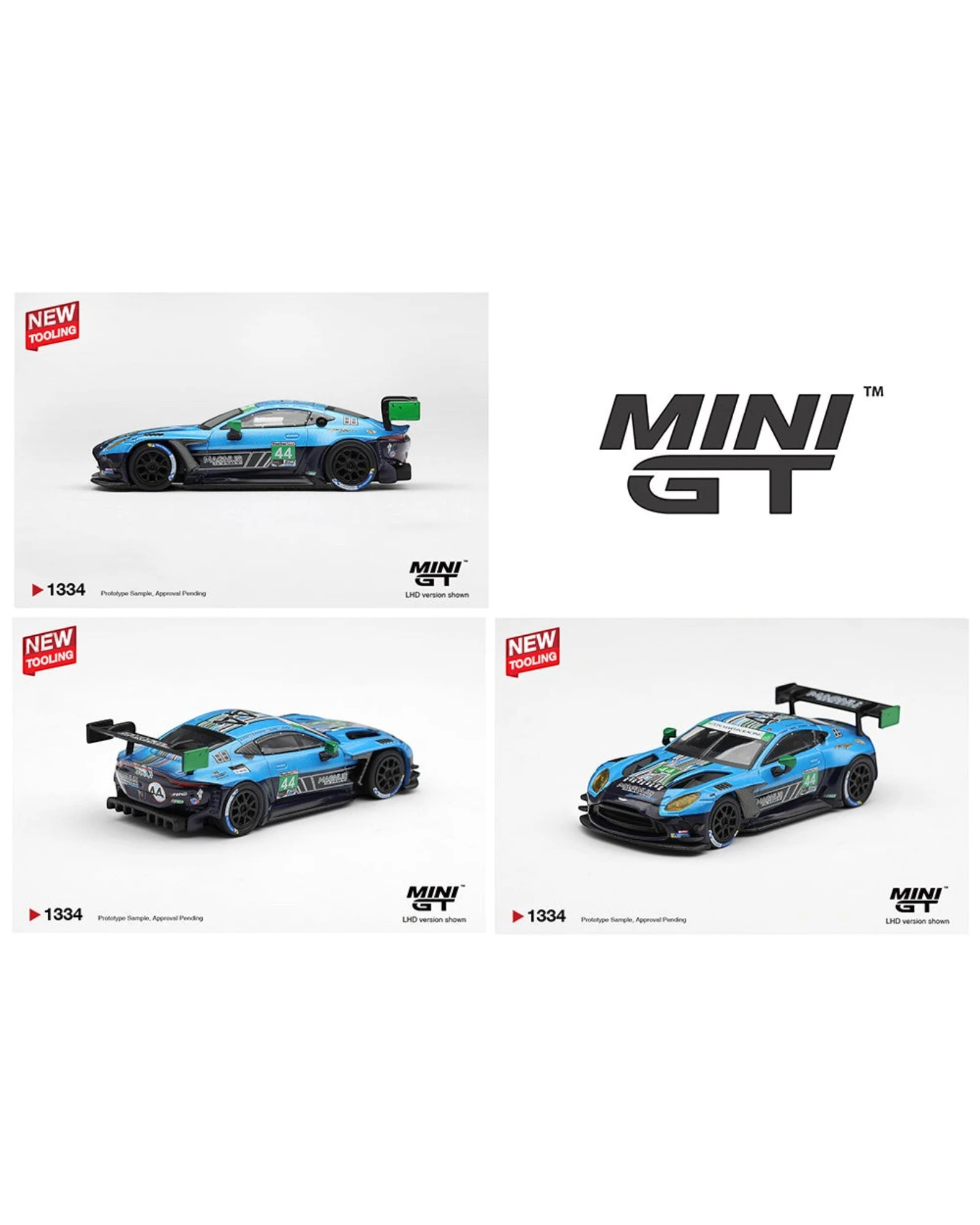 More Than Diecast Mini GT Aston Martin Vantage GT3 Evo #44 Magnus Racing 2025 IMSA Daytona 24 Hours diecast model car