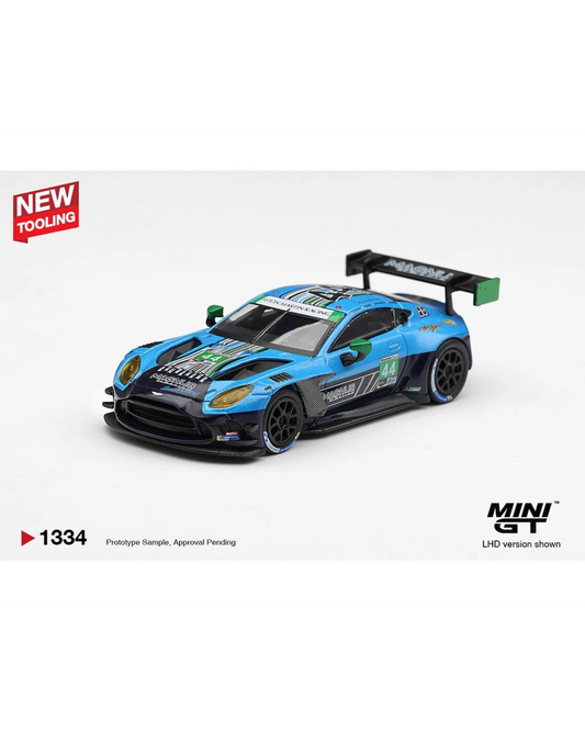More Than Diecast Mini GT Aston Martin Vantage GT3 Evo #44 Magnus Racing 2025 IMSA Daytona 24 Hours diecast model car