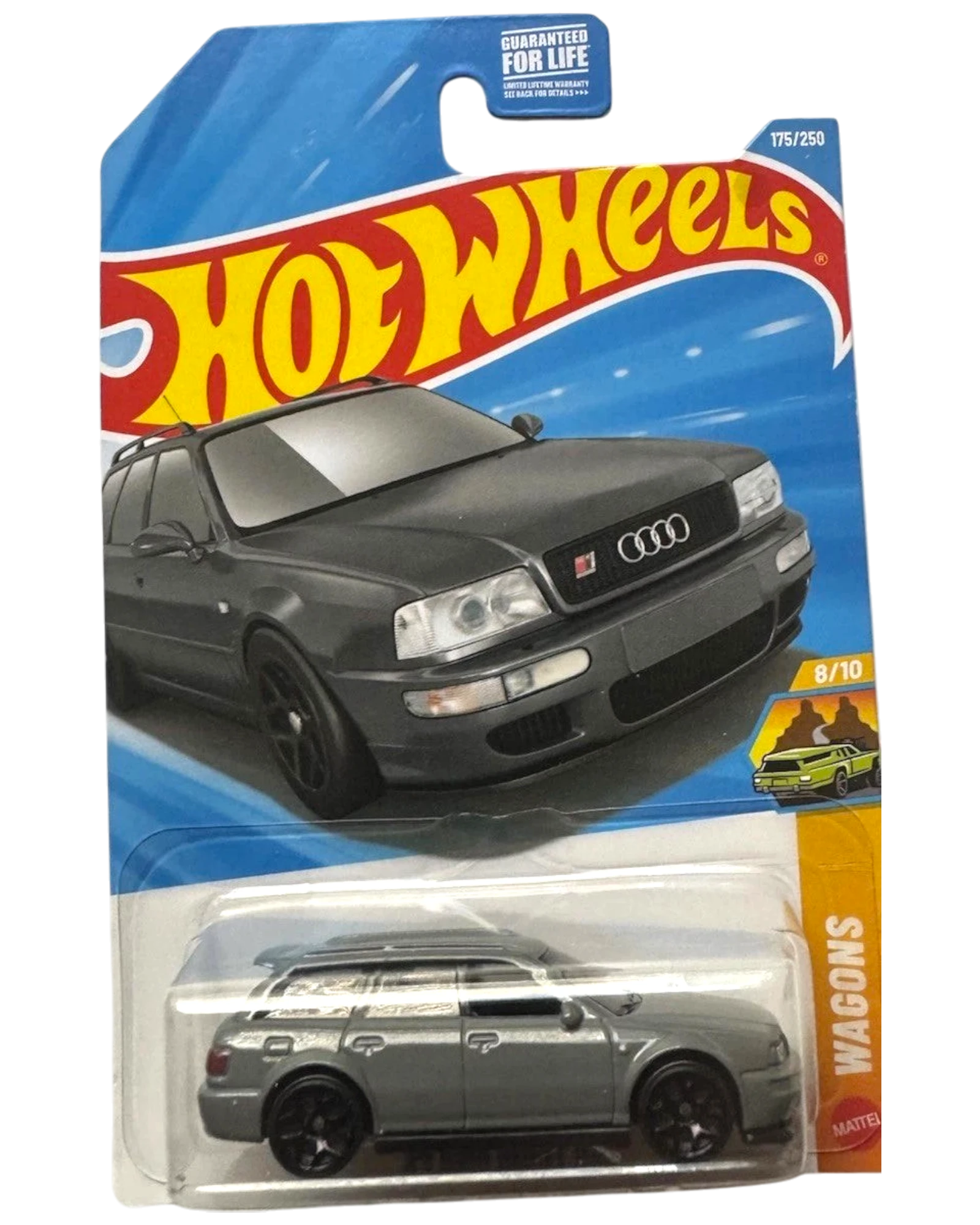 More Than Diecast Hot Wheels 84 Audi Avant RS2 silver die-cast wagon in original blister packaging