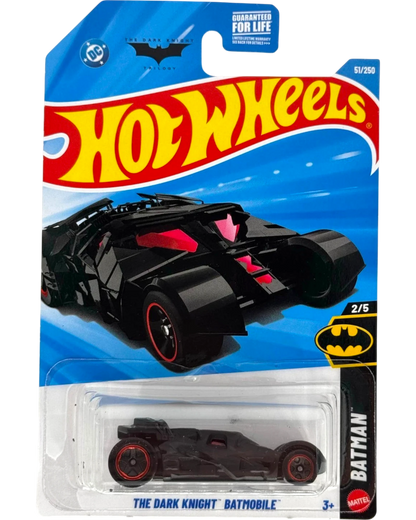 More Than Diecast Hot Wheels The Dark Knight Batmobile Tumbler die-cast car in original blister card packaging