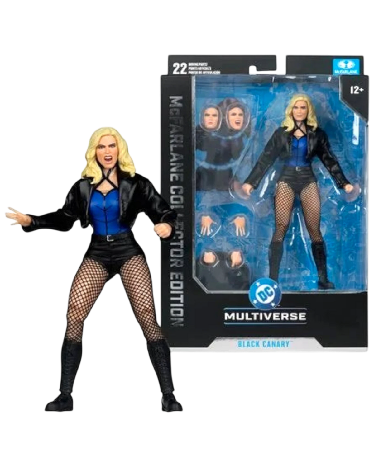More Than Diecast McFarlane Toys DC Multiverse Black Canary action figure with accessories in original packaging