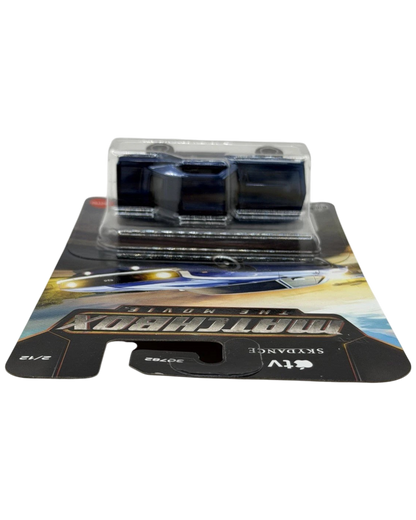 More Than Diecast 1:64 scale blue 1969 Chevrolet Camaro die-cast car in Matchbox The Movie packaging