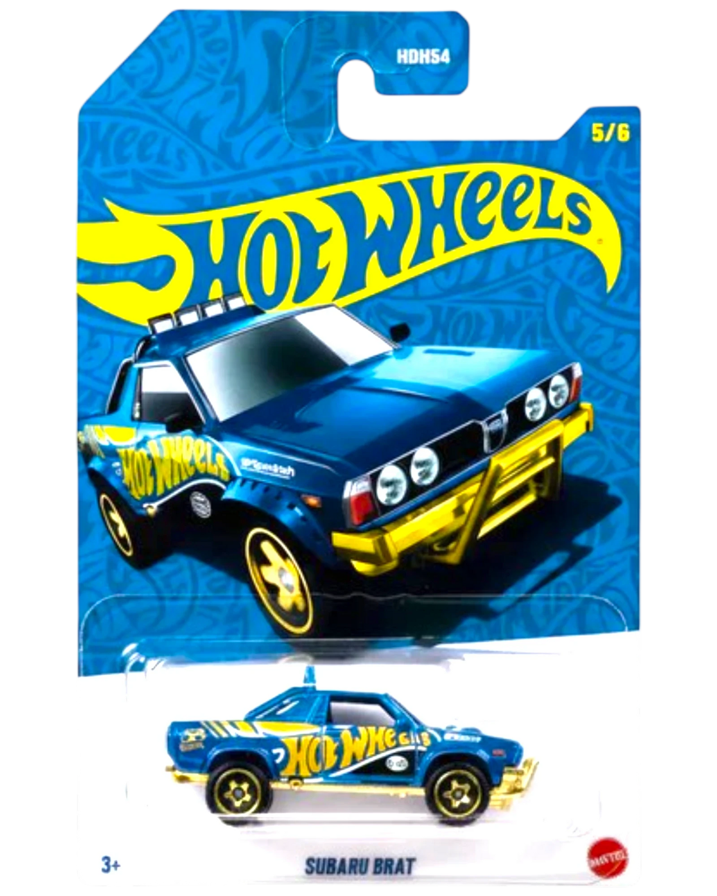 More Than Diecast blue Hot Wheels Subaru BRAT 58th Anniversary 1:64 scale die-cast pickup truck in original packaging