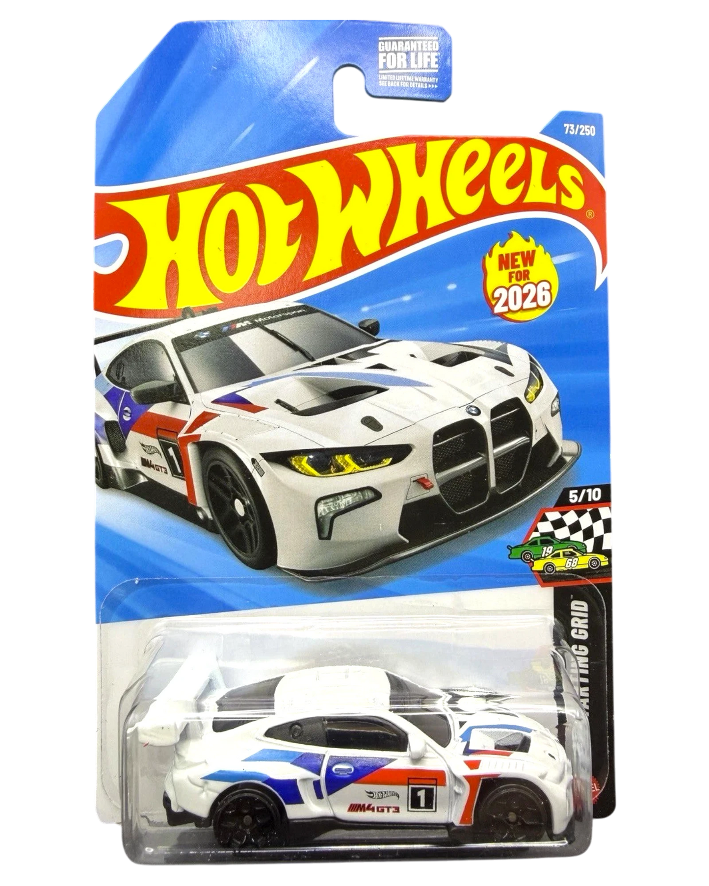 More Than Diecast Hot Wheels BMW M4 GT3 white race car toy in original blister packaging