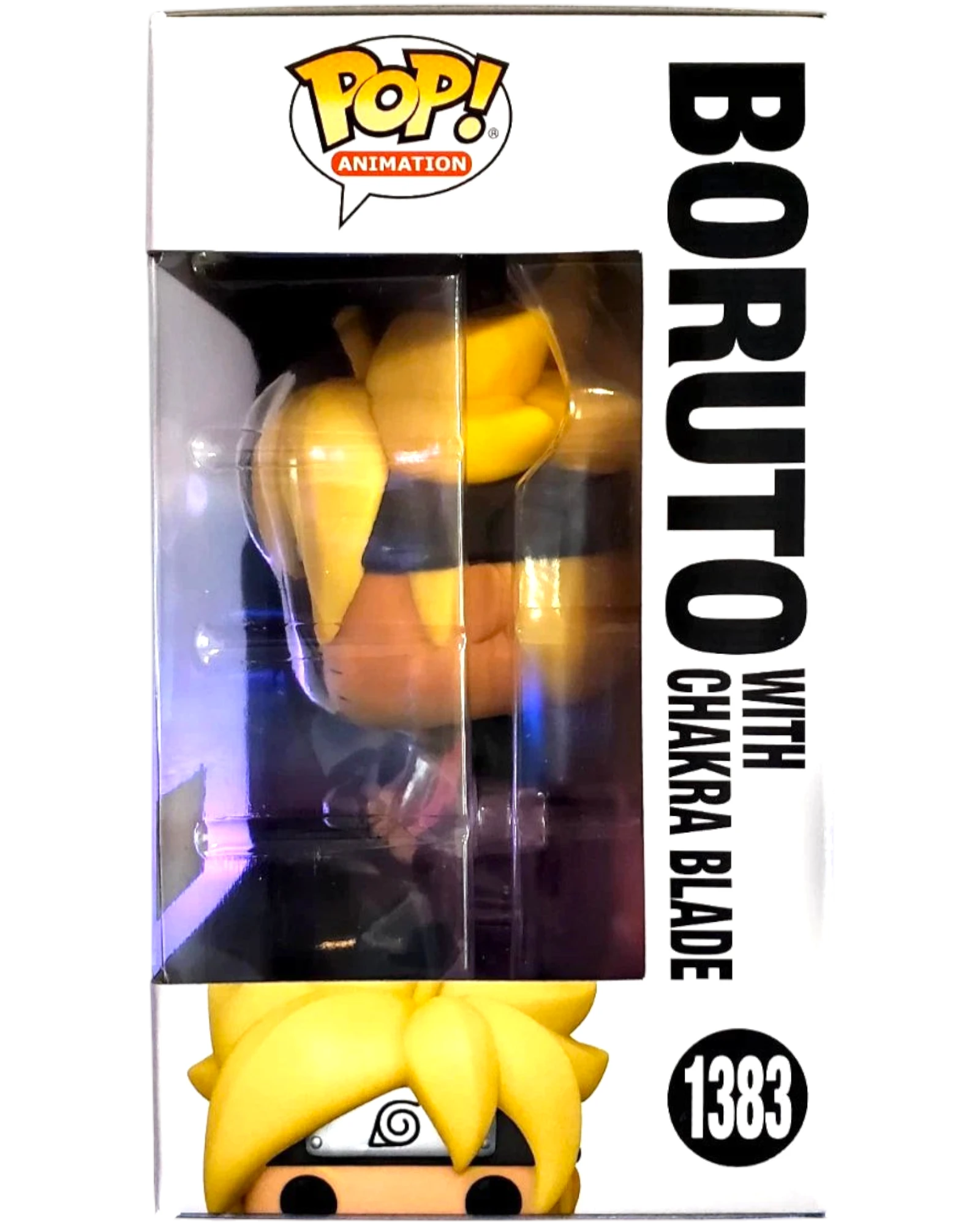 More Than Diecast Boruto with Chakra Blade Funko Pop! Animation #1383 vinyl figure in box.