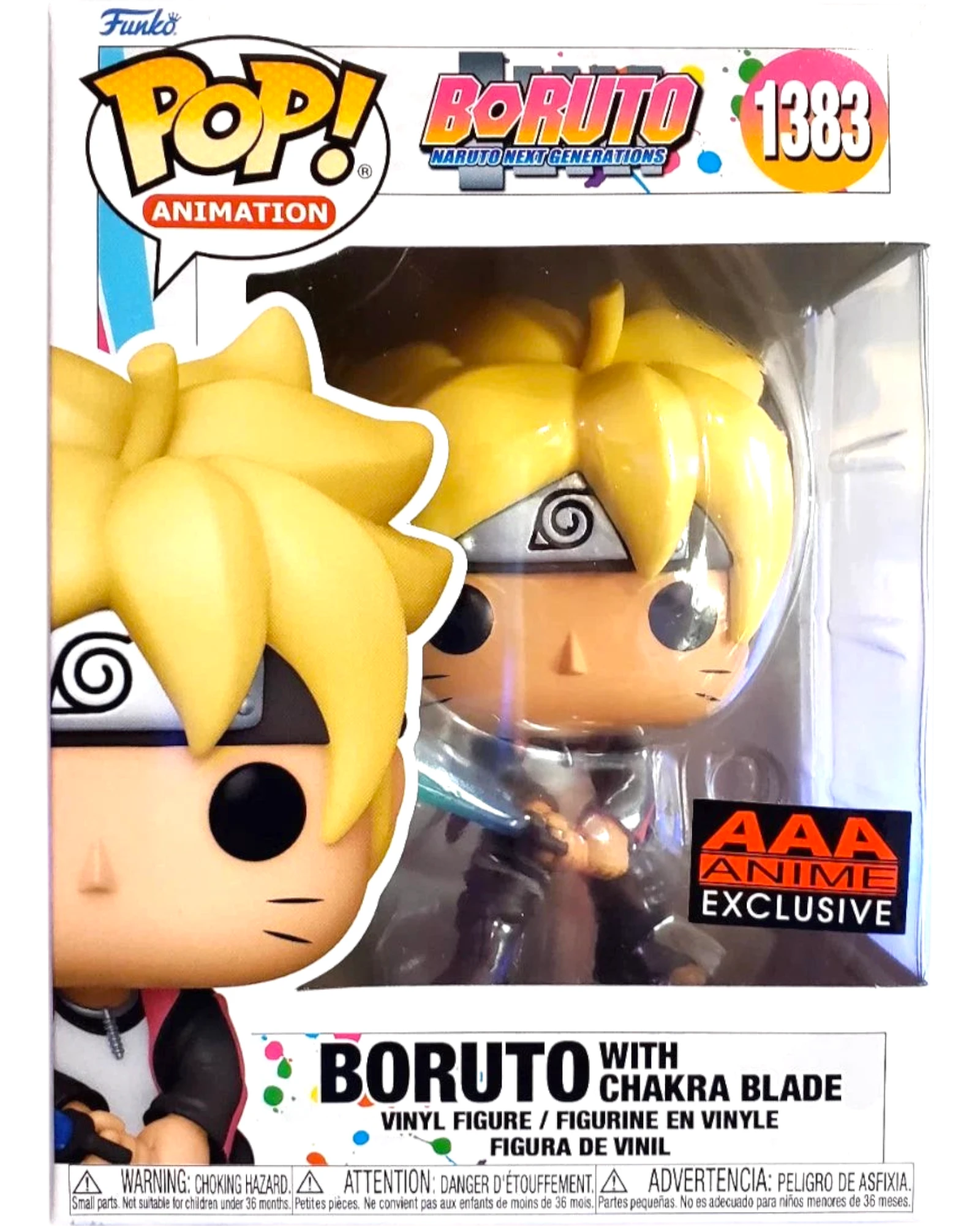 More Than Diecast Funko Pop! Boruto w/ Chakra Blade #1383 vinyl figure, AAA Anime Exclusive