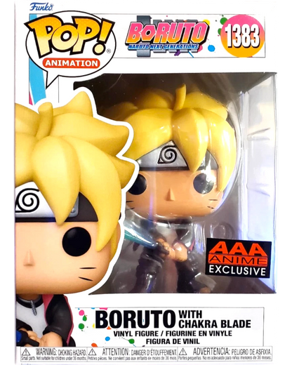 More Than Diecast Funko Pop! Boruto w/ Chakra Blade #1383 vinyl figure, AAA Anime Exclusive