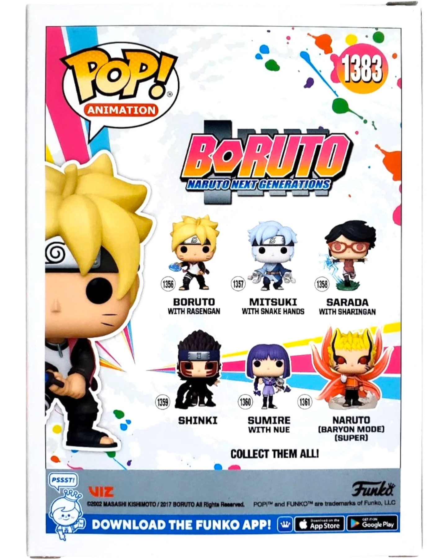 More Than Diecast Funko Pop! Animation Boruto w/ Chakra Blade #1383 vinyl figure. Features Boruto with blonde hair and black outfit.