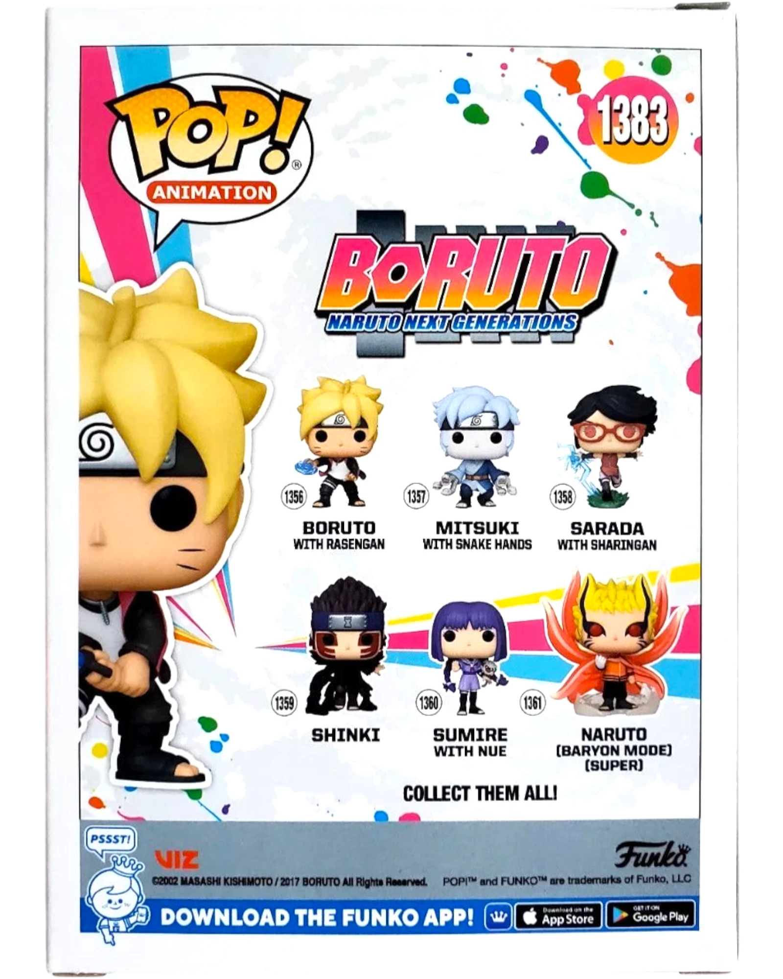 More Than Diecast Funko Pop! Animation Boruto w/ Chakra Blade #1383 vinyl figure. Features Boruto with blonde hair and black outfit.