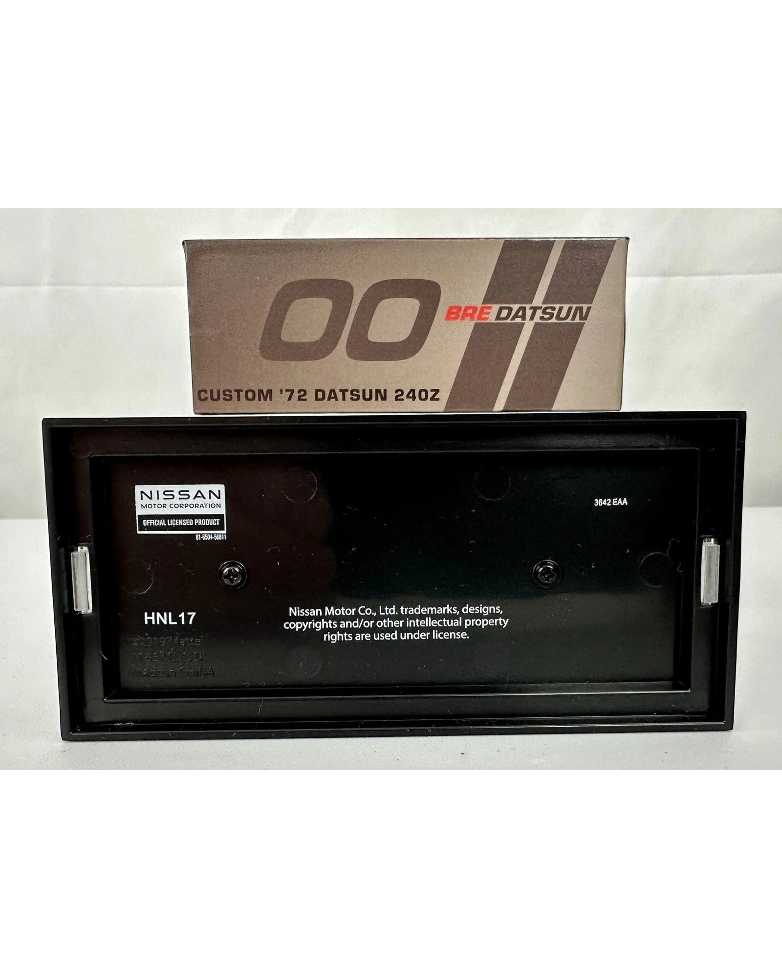 More Than Diecast Hot Wheels RLC Custom 72 BRE Datsun 240Z display base and packaging box
