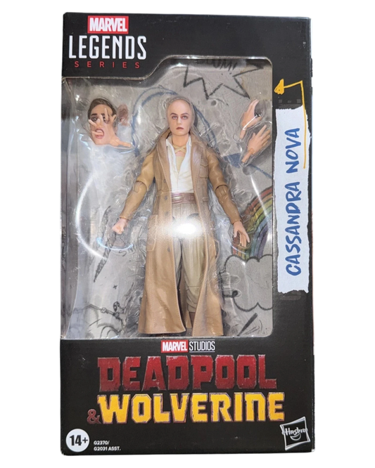 More Than Diecast Hasbro Marvel Legends Cassandra Nova action figure from Deadpool & Wolverine with extra hands