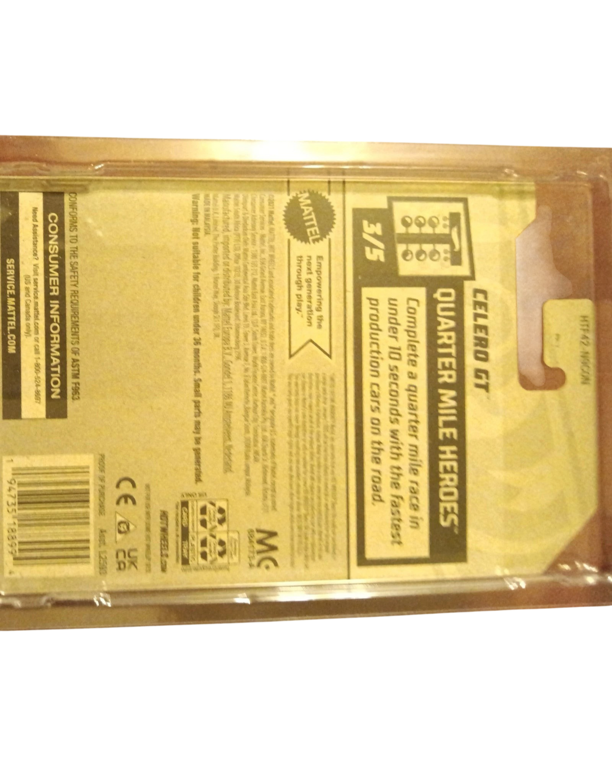 More Than Diecast Hot Wheels 2024 Super Treasure Hunt Celero GT carded packaging back view
